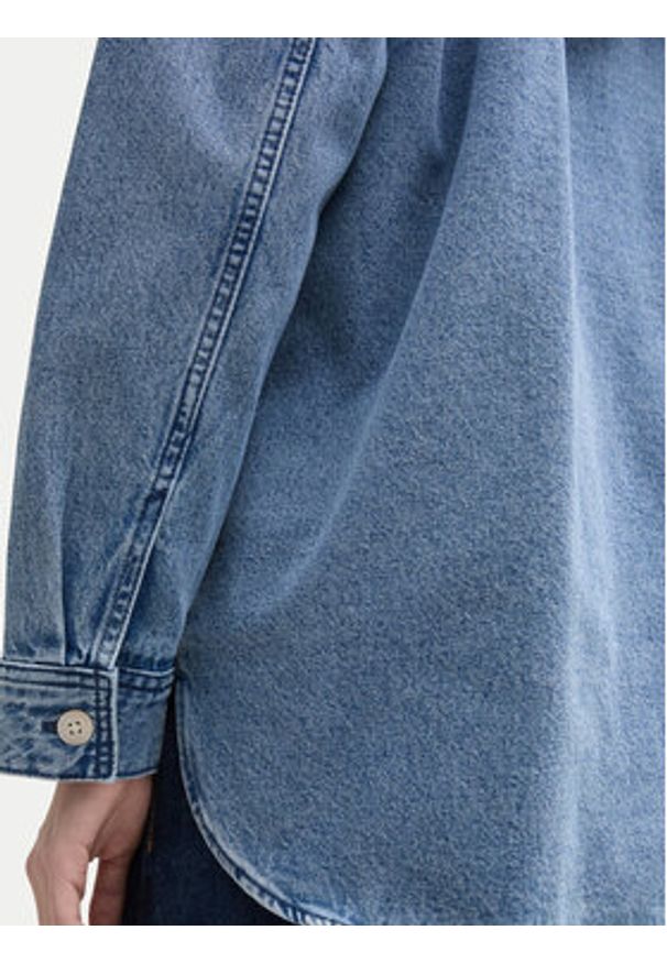 Tom Tailor Denim Kurtka jeansowa 1045967 Niebieski Regular Fit. Kolor: niebieski. Materiał: bawełna
