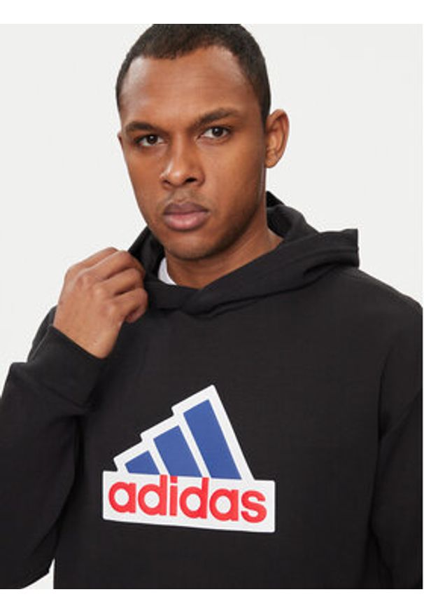 Adidas - adidas Bluza Future Icons Badge of Sport IS3233 Czarny Relaxed Fit. Kolor: czarny. Materiał: bawełna. Styl: sportowy