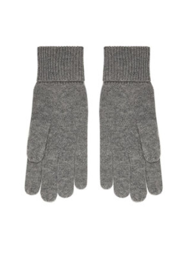 Calvin Klein Rękawiczki Emblem LV14D8016G Szary. Kolor: szary. Materiał: kaszmir