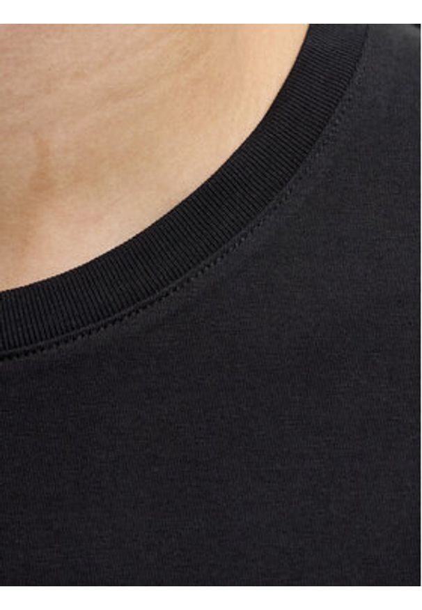 Jack & Jones T-Shirt Ejeff Logo 12288536 Czarny Regular Fit. Kolor: czarny. Materiał: bawełna