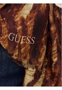 Guess Szalik AW5201 MOD03 Brązowy. Kolor: brązowy. Materiał: materiał