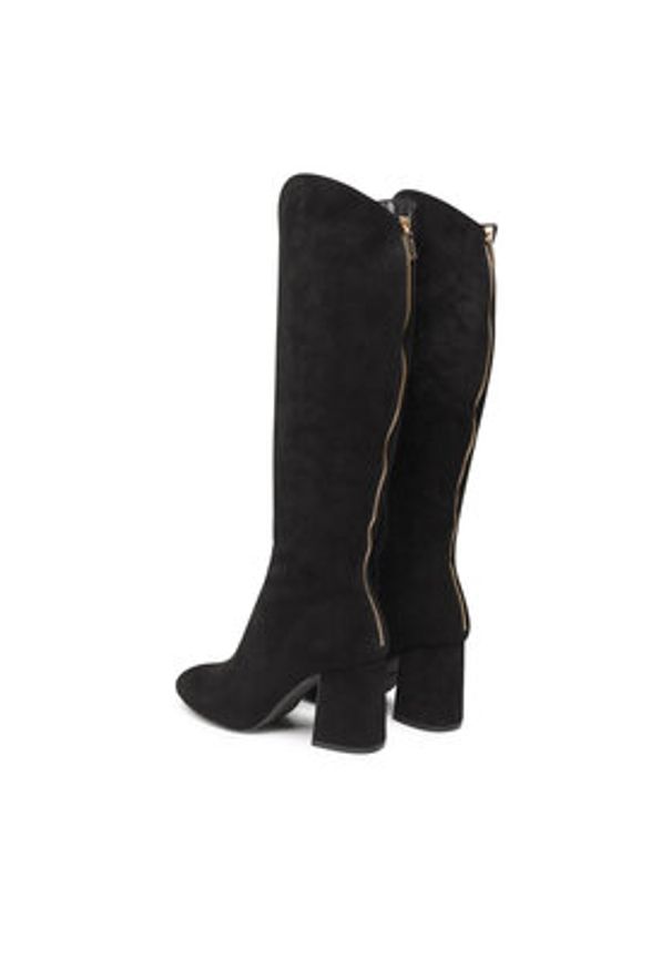 Jenny Fairy Kozaki LS4678-17 Czarny. Kolor: czarny. Materiał: materiał