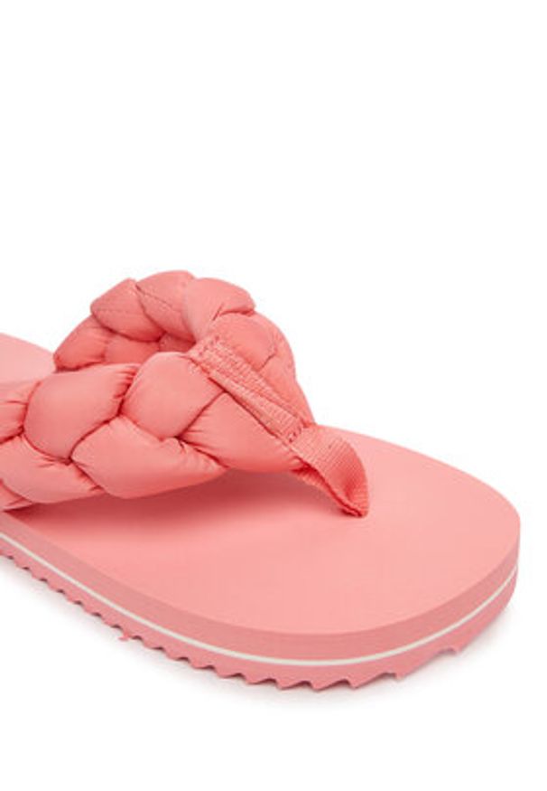 Tommy Jeans Japonki Braided Thong Beach Sandal EN0EN02877 Różowy. Kolor: różowy. Materiał: materiał