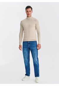 Pako Lorente - PAKO LORENTE – Beżowy półgolf męski. Okazja: na co dzień. Kolor: szary, beżowy, czarny. Materiał: poliester, wiskoza. Sezon: jesień. Styl: casual #4