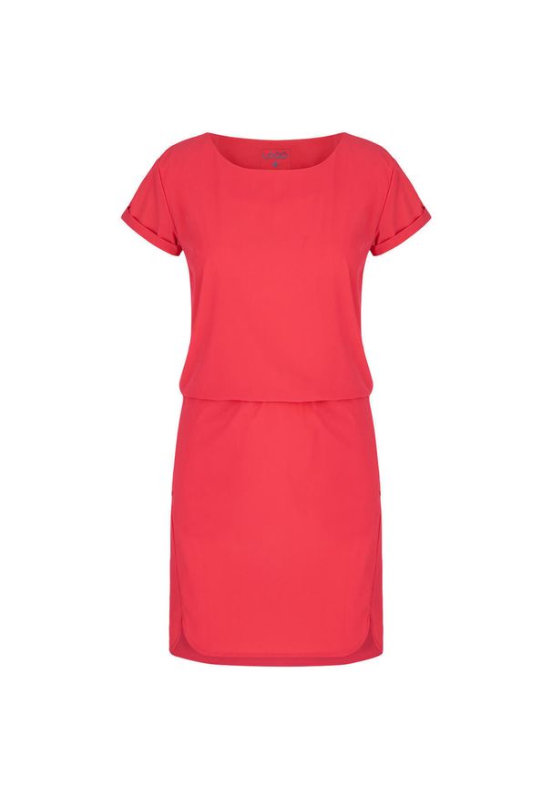 ZOOPLEMENTS - Loap Ubulina sukienka damska XS – lekka i elastyczna. Typ kołnierza: dekolt w łódkę. Kolor: fioletowy. Sezon: lato. Typ sukienki: sportowe. Styl: sportowy