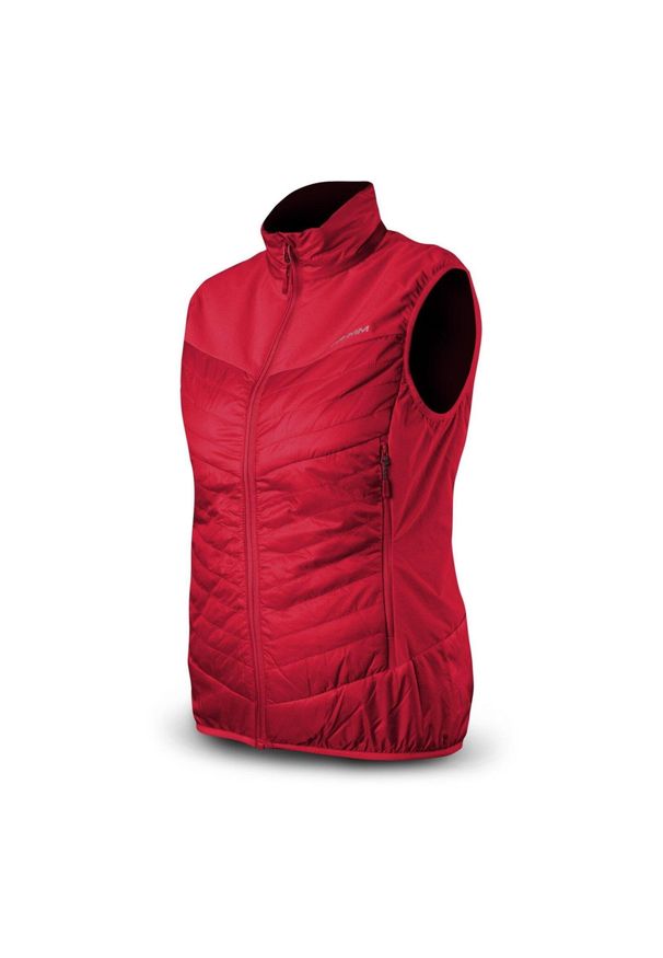 TRIMM - Kamizelka Trimm ZENA VEST. Kolor: czerwony. Sport: turystyka piesza