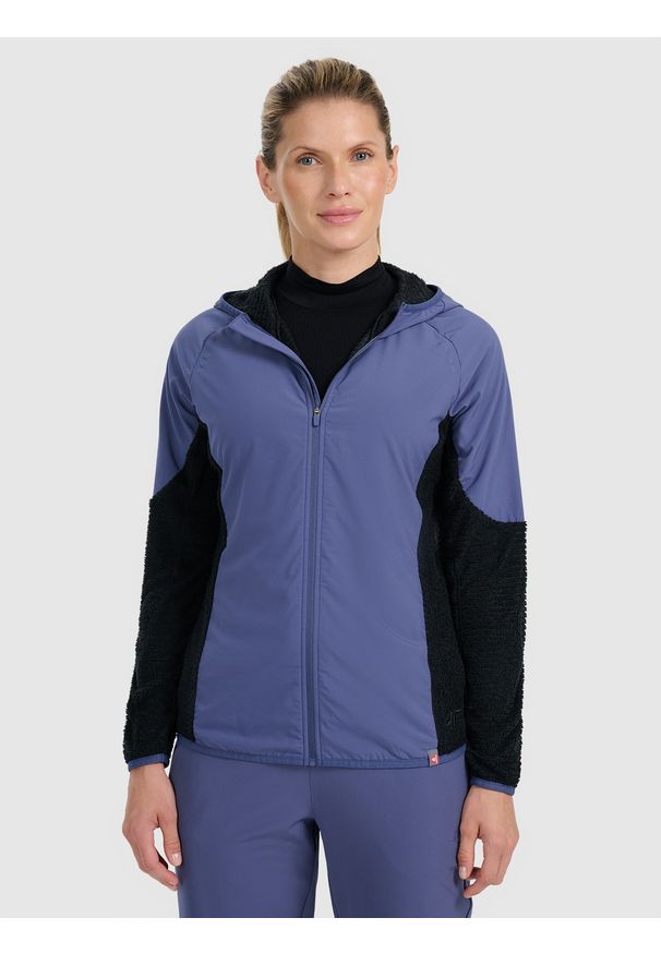4f - 4F Bluza do biegania w terenie Primaloft Active damska - granatowa L. Kolor: niebieski. Materiał: materiał