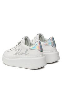 Karl Lagerfeld - KARL LAGERFELD Sneakersy KL63510A Biały. Kolor: biały. Materiał: skóra #6