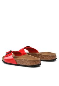 Birkenstock Klapki Madrid Bs 1019460 Czerwony. Kolor: czerwony. Materiał: skóra