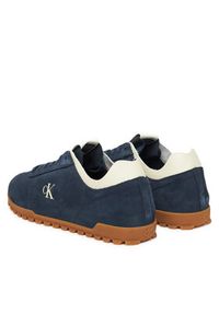 Calvin Klein Jeans Sneakersy Low Profile Runner Su YM0YM01288 Granatowy. Kolor: niebieski. Materiał: skóra, zamsz #3