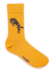 Wrangler - SKARPETKI WRANGLER BY HORSE SOCKS AMBER YELLOW W0Z2596UY