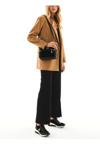 Kazar - Czarna torebka damska. Kolor: czarny. Materiał: zamszowe, skórzane #2