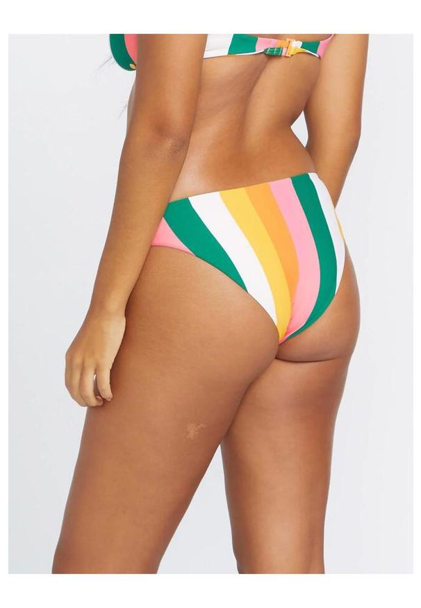 Dół od bikini Volcom Along Those Lines. Kolor: wielokolorowy. Materiał: nylon, elastan