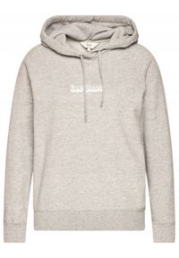 Lee - LEE ESSENTIAL HOODIE DAMSKA BLUZA Z KAPTUREM LOGO GREY MELE L53WTXMP. Typ kołnierza: kaptur