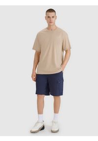 4f - 4F Spodenki casual cargo męskie - szare M. Kolor: szary. Materiał: tkanina, bawełna, materiał. Długość: krótkie #1