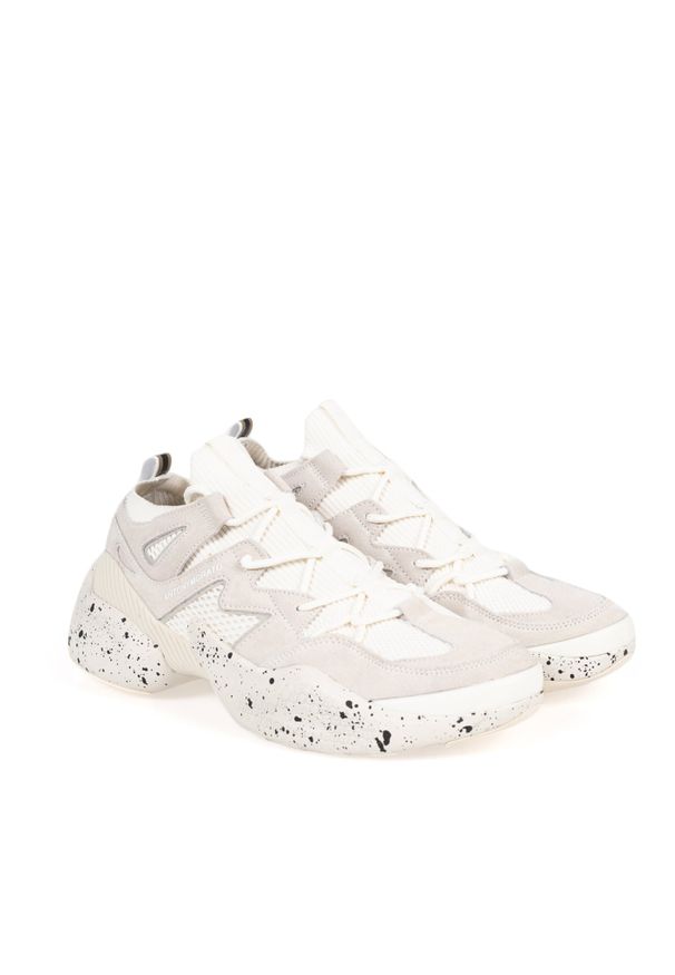 Antony Morato Sneakersy | MMFW01236-LE500089 | Mężczyzna | Biały. Nosek buta: okrągły. Kolor: biały. Materiał: skóra, tkanina