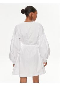 Pinko Sukienka codzienna Ace Ventura Abito 103723 A1XO Biały Regular Fit. Okazja: na co dzień. Kolor: biały. Materiał: bawełna. Typ sukienki: proste. Styl: casual #4