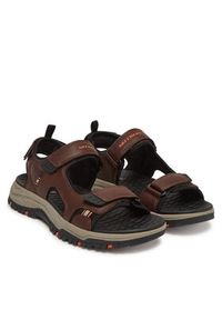 skechers - Skechers Sandały Prewitt-Rigdon 205139/BRBK Brązowy. Kolor: brązowy. Materiał: skóra