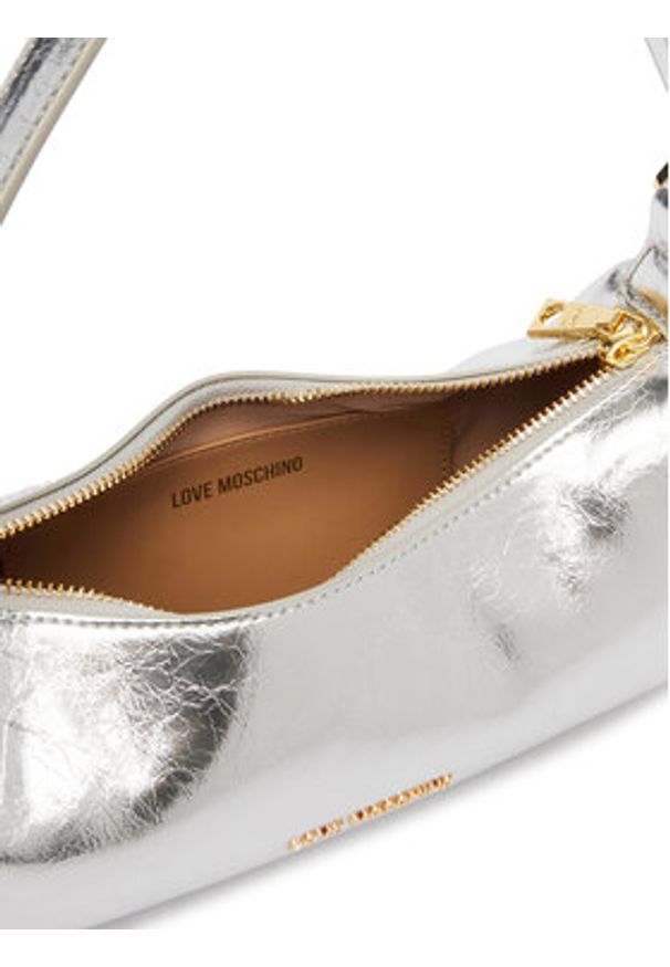 Love Moschino - LOVE MOSCHINO Torebka JC4390PP0OKQ0902 Srebrny. Kolor: srebrny. Materiał: skórzane