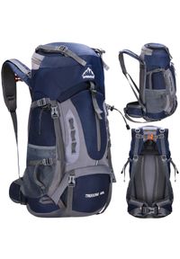 SPRINGOS - Plecak trekkingowy 60 L Springos z osłoną przeciwdeszczową. Kolor: niebieski #1