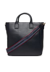 TOMMY HILFIGER - Tommy Hilfiger Torebka AW0AW17971 Granatowy. Kolor: niebieski. Materiał: skórzane #3