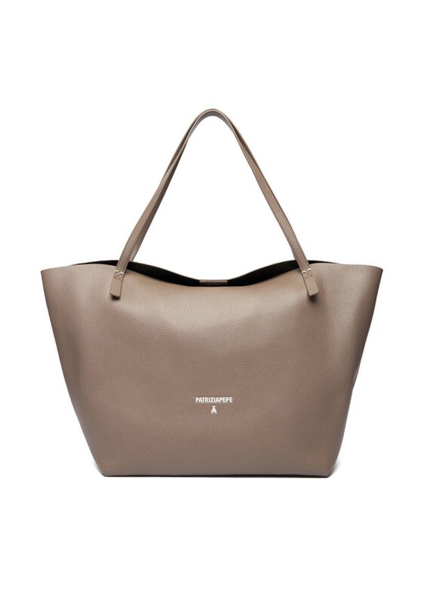 Patrizia Pepe Torebka Borsa 2B0130/L148 Brązowy. Kolor: brązowy. Materiał: skórzane