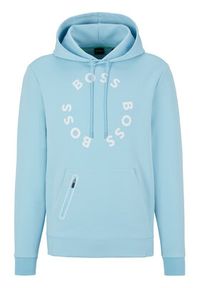 BOSS - Boss Bluza 50487953 Błękitny Regular Fit. Kolor: niebieski. Materiał: bawełna