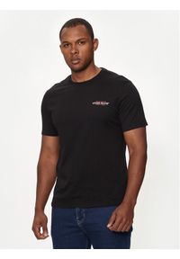Guess Jeans T-Shirt M4YI55 K8HM0 Czarny Slim Fit. Kolor: czarny. Materiał: bawełna #1