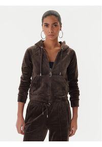 Juicy Couture Bluza Madison JCWAS225306 Brązowy Slim Fit. Kolor: brązowy. Materiał: syntetyk #1