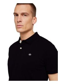 Tom Tailor Polo 1027713 Czarny Regular Fit. Typ kołnierza: polo. Kolor: czarny. Materiał: bawełna #4