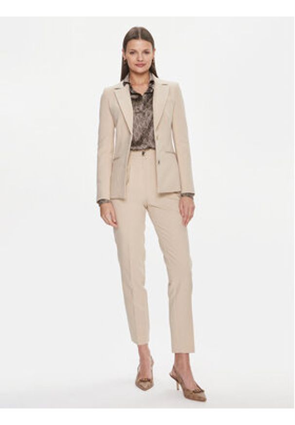 Marciano Guess Marynarka Paula 4RGN24 7046A Beżowy Slim Fit. Kolor: beżowy. Materiał: syntetyk