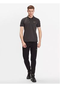 EA7 Emporio Armani Polo 3RPF01 PJ5AZ 1997 Szary Regular Fit. Typ kołnierza: polo. Kolor: szary. Materiał: bawełna #5