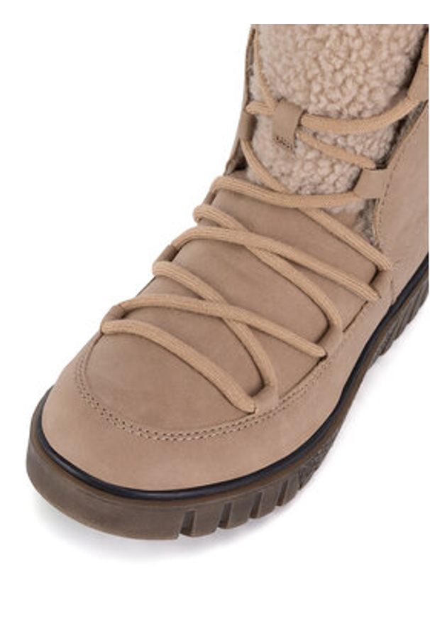 Rieker Trzewiki Y3408-20 Beżowy. Kolor: beżowy. Materiał: materiał