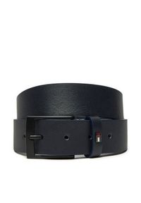 TOMMY HILFIGER - Tommy Hilfiger Pasek Męski Adan 3.5 Ext AM0AM13014 Granatowy. Kolor: niebieski. Materiał: skóra #1