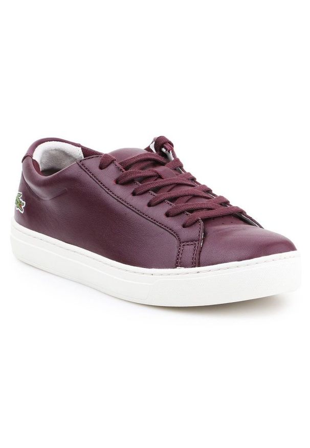 Buty lifestylowe Lacoste L.12.12 317 1 Caw W 7-34CAW0016FD8 białe fioletowe. Okazja: na co dzień. Zapięcie: sznurówki. Kolor: wielokolorowy, fioletowy, biały. Materiał: materiał, skóra, syntetyk. Szerokość cholewki: normalna. Styl: casual
