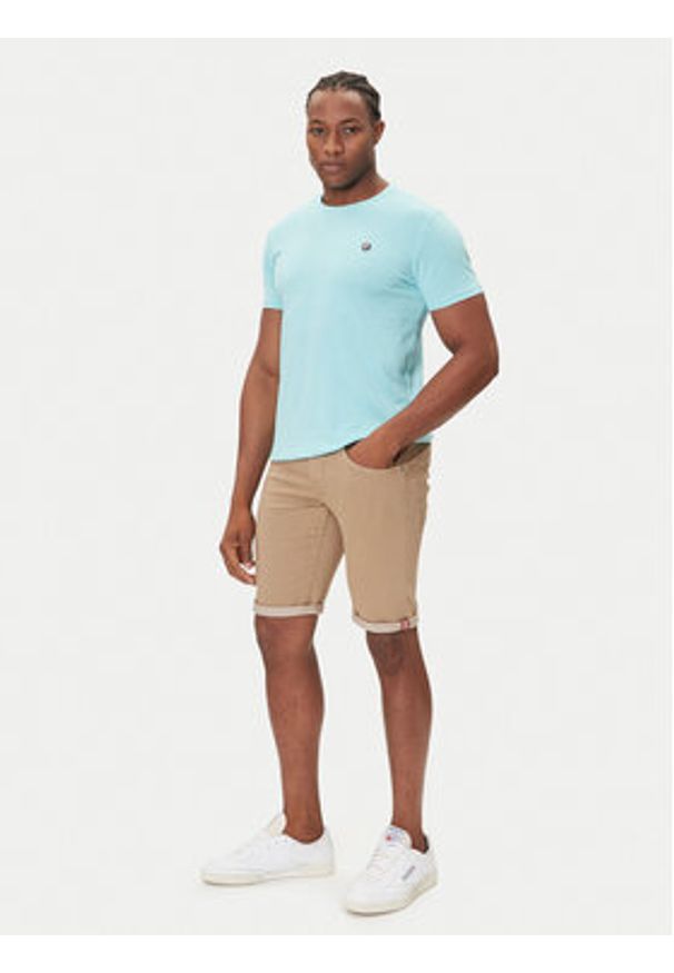 Petrol Industries T-Shirt M-ROS-TSR002 Niebieski Regular Fit. Kolor: niebieski. Materiał: bawełna