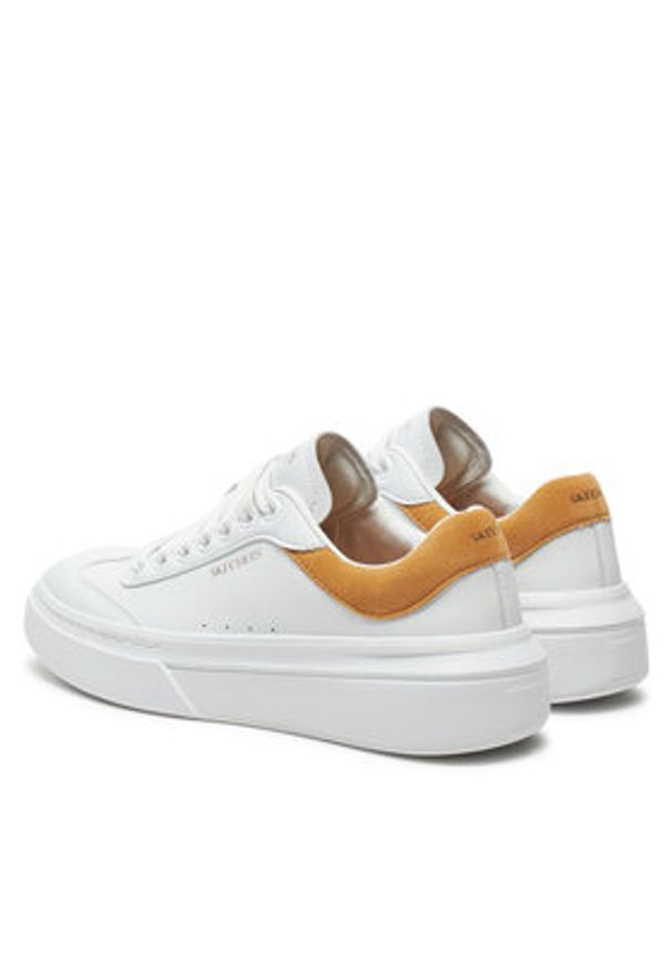 skechers - Skechers Sneakersy 185060/WTAN Biały. Kolor: biały. Materiał: skóra