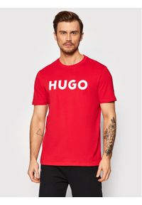 Hugo T-Shirt Dulivio 50467556 Czerwony Regular Fit. Kolor: czerwony. Materiał: bawełna