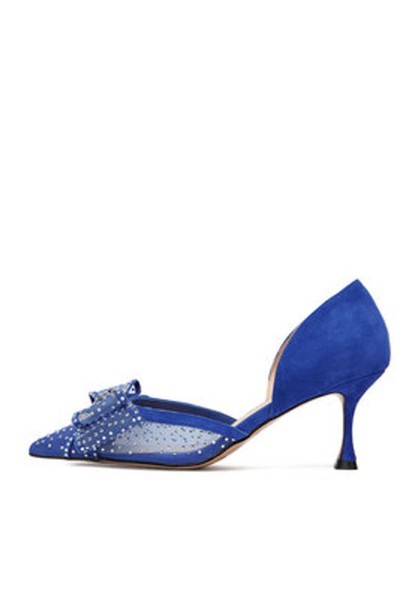 Eva Minge Szpilki EO-AVA-78096-202 Niebieski. Kolor: niebieski. Materiał: zamsz, skóra. Obcas: na szpilce