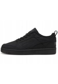 Buty męskie trampki sportowe Puma REBOUND V6 LOW NUBUCK. Kolor: czarny. Materiał: nubuk. Sport: koszykówka