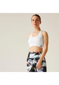 DARE 2B - Biustonosz sportowy damski Don't Sweat It III Dare 2b. Kolor: biały. Materiał: poliamid, poliester, elastan. Sport: fitness #1
