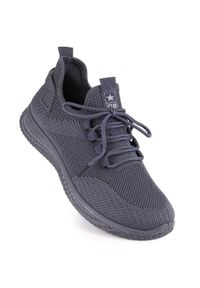 NEWS - Buty sportowe siatkowe lekkie szare News 3634. Kolor: szary. Materiał: materiał. Szerokość cholewki: normalna #1