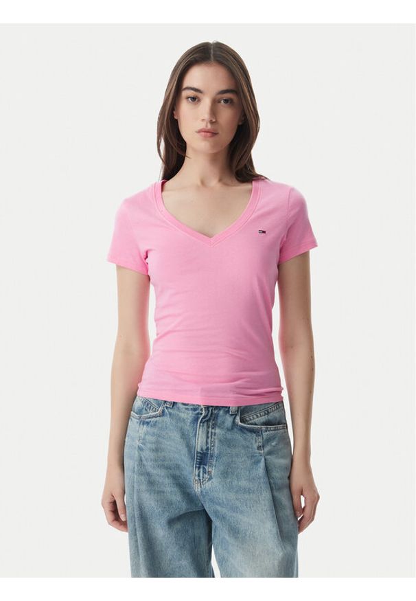 Tommy Jeans Komplet t-shirtów DW0DW21367 Kolorowy Slim Fit. Materiał: bawełna. Wzór: kolorowy