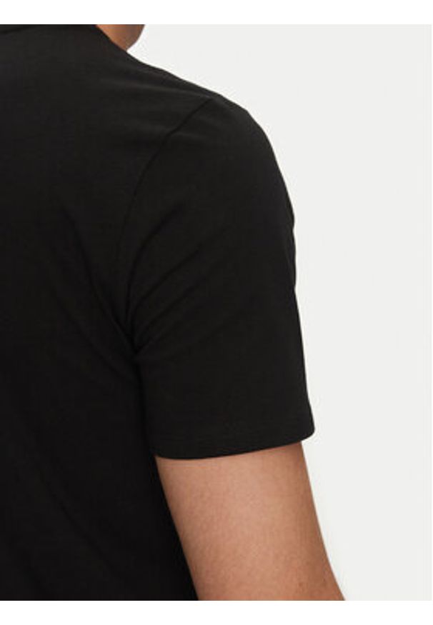 Guess Jeans T-Shirt M5GI23 K8HM0 Czarny Slim Fit. Kolor: czarny. Materiał: bawełna