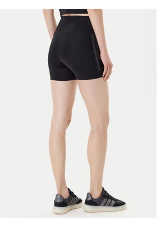 Adidas - adidas Szorty sportowe Optime 3-Stripes JG6144 Czarny Slim Fit. Kolor: czarny. Materiał: syntetyk