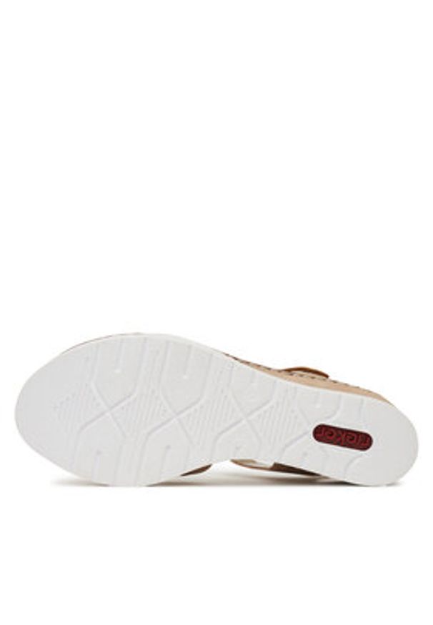 Rieker Sandały V38G9-31 Różowy. Kolor: różowy. Materiał: syntetyk