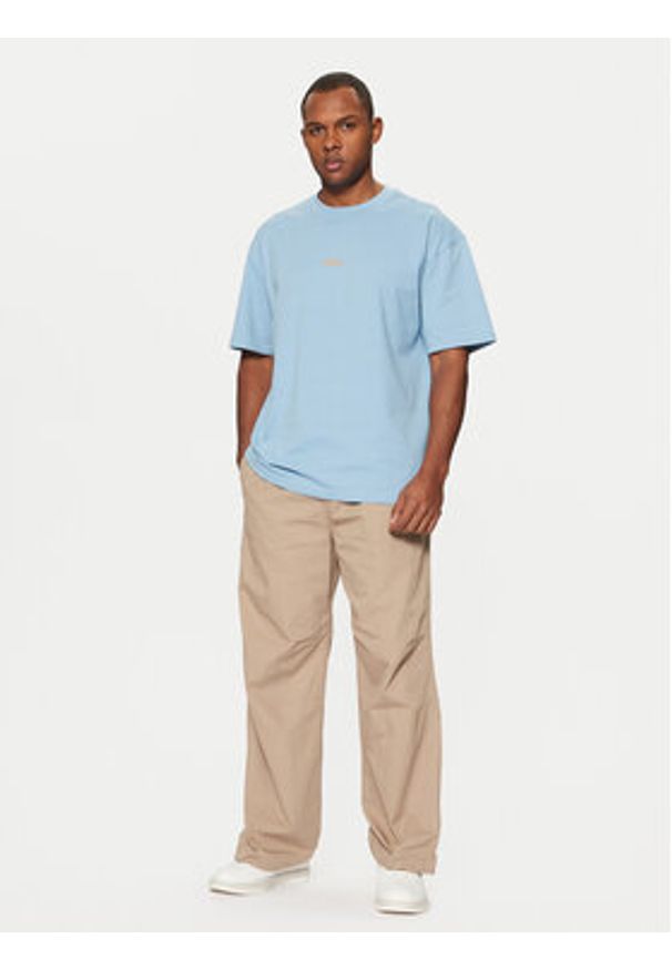 Hugo - HUGO T-Shirt Nalono 50509776 Niebieski Relaxed Fit. Kolor: niebieski. Materiał: bawełna
