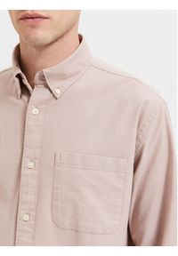 Selected Homme Koszula Rick 16077359 Beżowy Regular Fit. Kolor: różowy. Materiał: bawełna #4