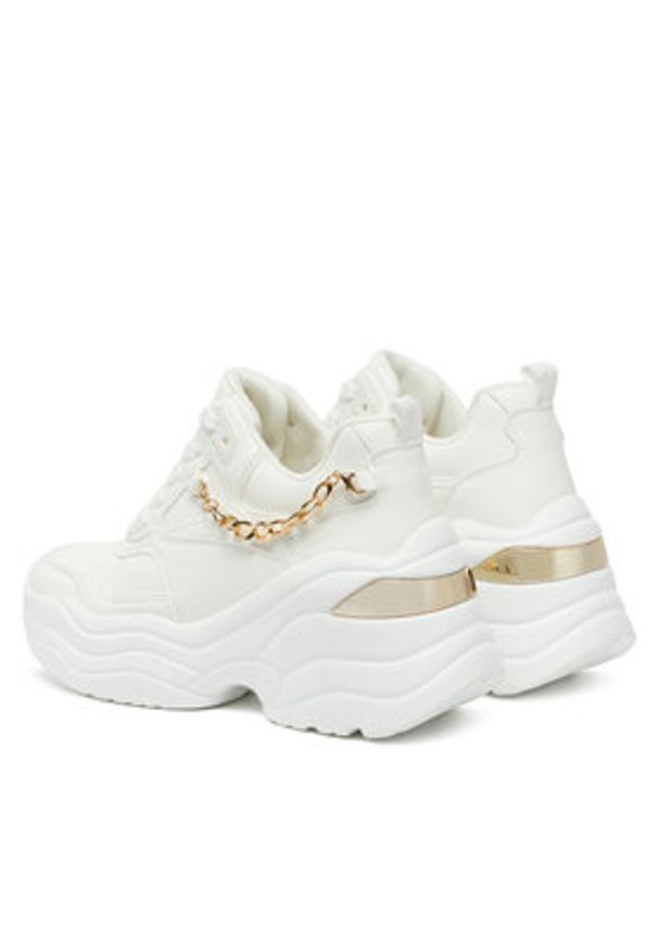 DeeZee Sneakersy AM25240 Biały. Kolor: biały. Materiał: skóra