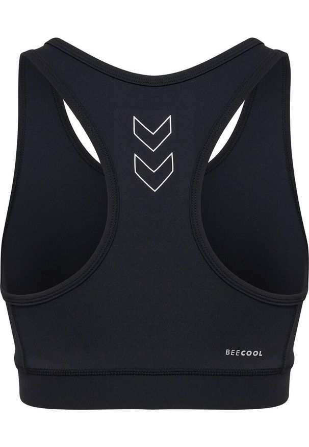 Biustonosz damski Hummel Te Fundamental. Kolor: czarny, wielokolorowy, biały. Styl: sportowy. Sport: piłka nożna